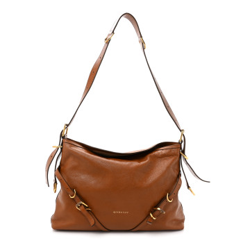 GIVENCHY Calfskin Medium Voyou Bag Soft Tan