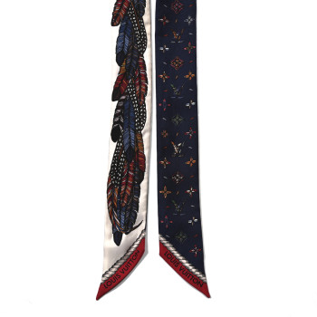 LOUIS VUITTON Silk Love Birds BB Bandeau Blue