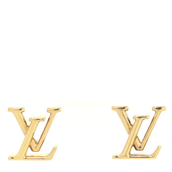 LOUIS VUITTON Metal LV Iconic Earrings Gold
