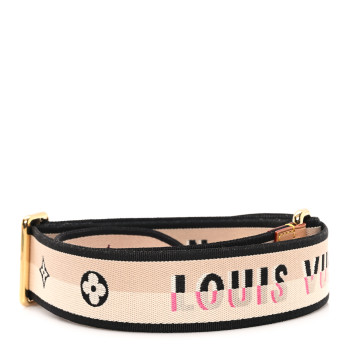 LOUIS VUITTON Jacquard Speedy Bandouliere 20 Shoulder Strap Black