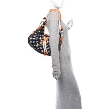 LOUIS VUITTON Canvas Monogram Cruise Bulles MM Navy
