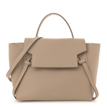 CELINE Grained Calfskin Mini Belt Bag Light Taupe
