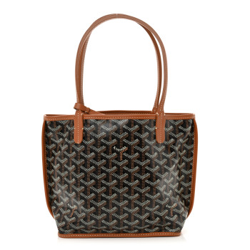 GOYARD Goyardine Reversible Mini Anjou Black Gold