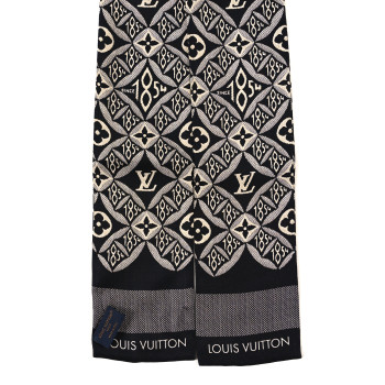 LOUIS VUITTON Silk Since 1854 Bandeau Gris