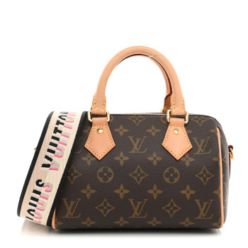 LOUIS VUITTON Monogram Speedy Bandouliere 20 Black