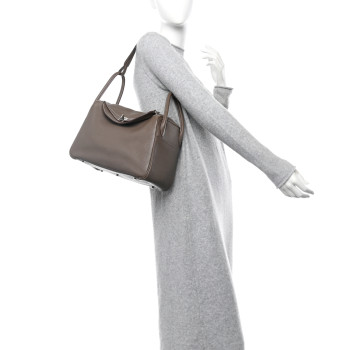 HERMES Taurillon Clemence Lindy 30 Etoupe
