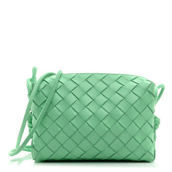 BOTTEGA VENETA Nappa Intrecciato Mini Loop Camera Bag Fountain