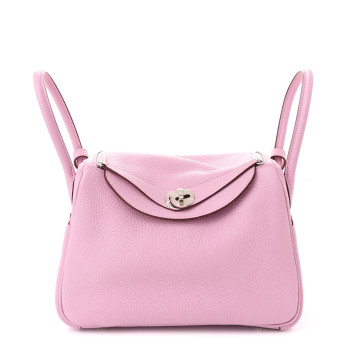 HERMES Taurillon Clemence Lindy 26 Mauve Sylvestre