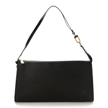 LOUIS VUITTON Epi Pochette Accessories 24 Black