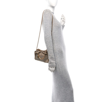 STELLA MCCARTNEY Shaggy Deer Tiny Falabella Tote Cream