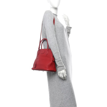 HERMES Taurillon Clemence Bolide 31 Rouge Garance