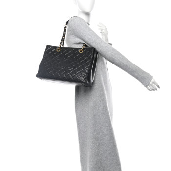 CHANEL Caviar Quilted Grand Shopping Tote GST Black
