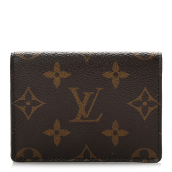 LOUIS VUITTON Monogram Envelope Business Card Holder