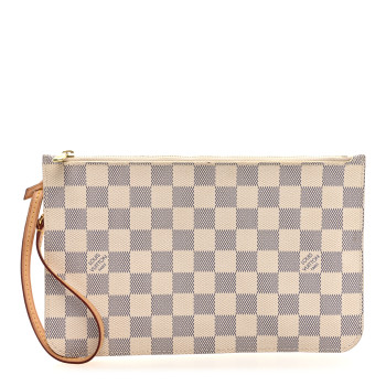 LOUIS VUITTON Damier Azur Neverfull MM GM Pochette
