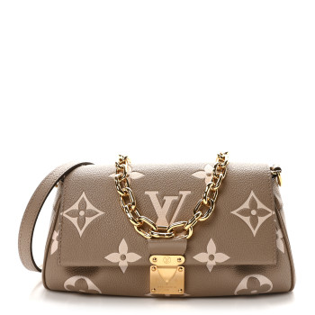 LOUIS VUITTON Empreinte Monogram Giant Favorite Tourterelle Creme