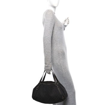 GUCCI Monogram Medium Abbey Shoulder Bag Chocolate