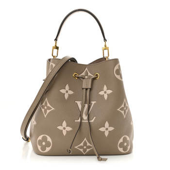 LOUIS VUITTON Empreinte Monogram Giant Neonoe MM Tourterelle Creme