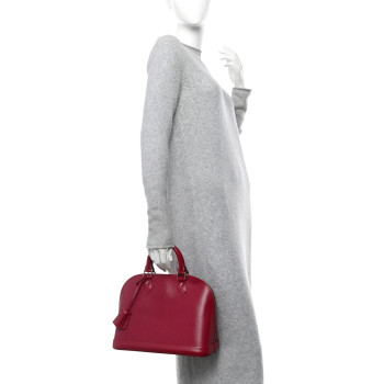 LOUIS VUITTON Epi Alma PM Fuchsia