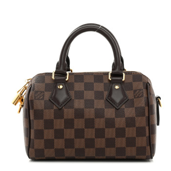 LOUIS VUITTON Damier Ebene Speedy Bandouliere 20