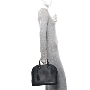 LOUIS VUITTON Epi Alma MM Black