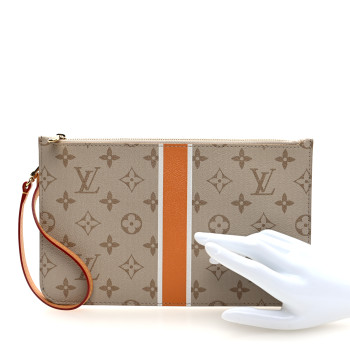 LOUIS VUITTON Monopaname Neverfull Pochette Beige Ocher