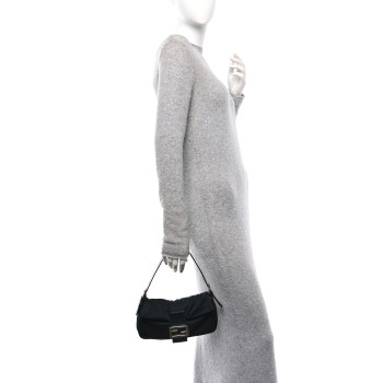 FENDI Neoprene Baguette Black
