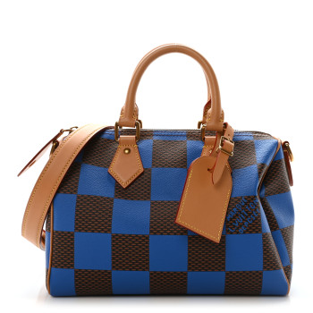 LOUIS VUITTON Damier Pop Speedy Bandouliere 25 Blue