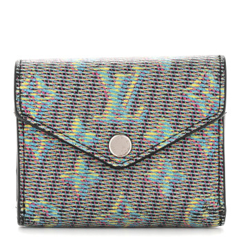 LOUIS VUITTON Monogram LV Pop Zoe Wallet Blue