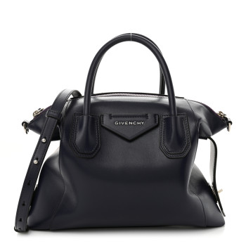 GIVENCHY Smooth Calfskin Small Soft Antigona Aubergine