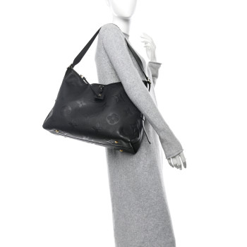 LOUIS VUITTON Empreinte Monogram Giant CarryAll MM Black