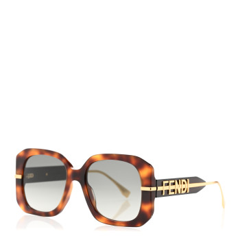 FENDI Acetate Fendigraphy Sunglasses FE40065I Havana