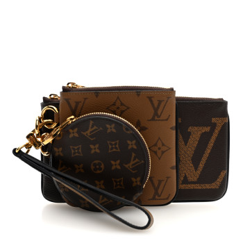 LOUIS VUITTON Reverse Monogram Giant Trio Pouch