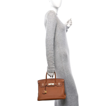 HERMES Togo Birkin 30 Gold