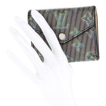 LOUIS VUITTON Monogram LV Pop Zoe Wallet Blue