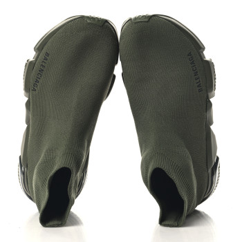 BALENCIAGA Technical 3D Recycled Knit Womens Speed 2.0 Sneakers 36 Green