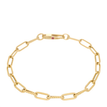 ROBERTO COIN 18K Yellow Gold Fluted Paper Clip Link Bracelet