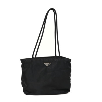 PRADA Tessuto Nylon Shoulder Bag Black