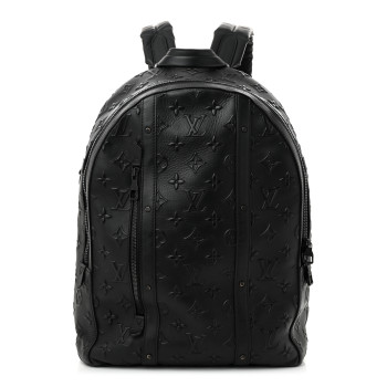LOUIS VUITTON Monogram Seal Armand Backpack Black