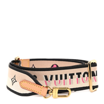 LOUIS VUITTON Jacquard Speedy Bandouliere 20 Shoulder Strap Black