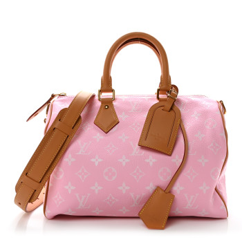 LOUIS VUITTON Calfskin Monogram Speedy P9 Bandouliere 30 Candy