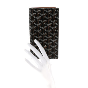 GOYARD Goyardine Saint-Lambert Wallet Black Gold