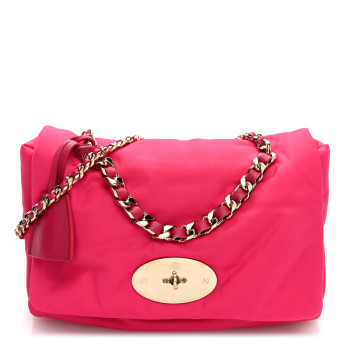 MULBERRY Padded Recycled Nylon Medium Lily Mulberry Pink