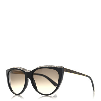 LOUIS VUITTON Acetate Monogram La Boum Sunglasses Z1147W Black