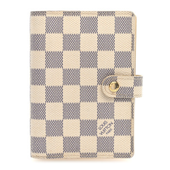 LOUIS VUITTON Damier Azur Small Ring Agenda Cover