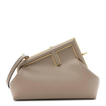 FENDI Shiny Nappa Small Fendi First Dove Gray