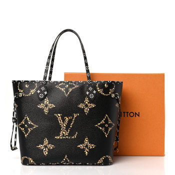 LOUIS VUITTON Monogram Giant Jungle Neverfull MM Black