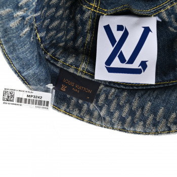 LOUIS VUITTON x NIGO Monogram Denim LV Made Bucket Hat M
