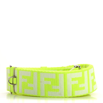 FENDI Ribbon Vitello Seta FF 1974 Adjustable Strap You Yellow