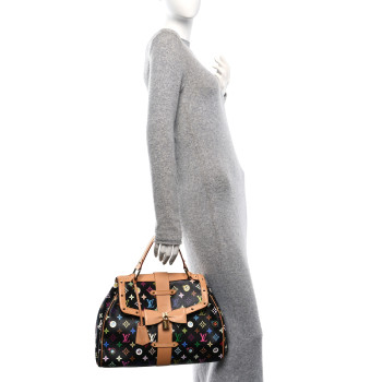 LOUIS VUITTON Monogram Multicolor Murakami Eye Love You Black