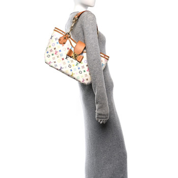 LOUIS VUITTON Monogram Multicolor Annie GM White